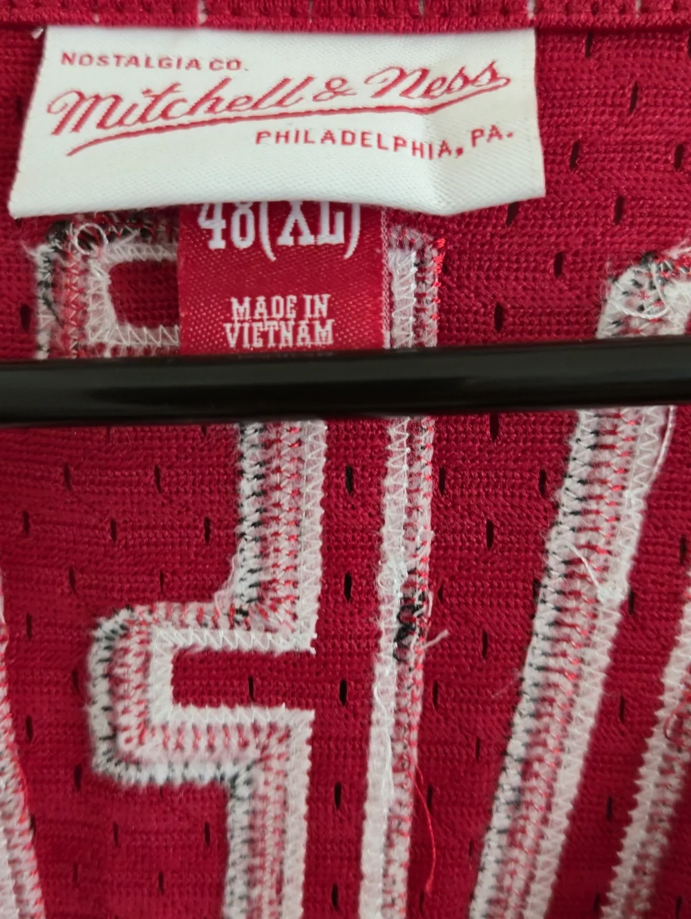 Mitchell & Ness Men’s Red 'Griffey 30' Baseball Jersey - Picture 5 of 9